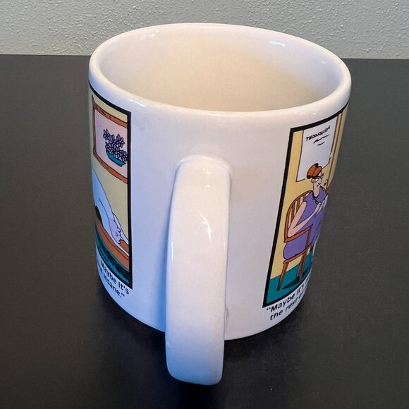 Vintage THE FAR SIDE Gary Larson ~ Cow on Psychiatrist's Couch Ceramic Mug 1988 - Picture 5 of 12